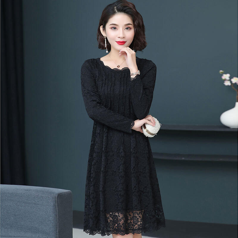 Lace Fabric Dress Peony Nylon Warp Knit for Women's Wear Wholesale Sup 5